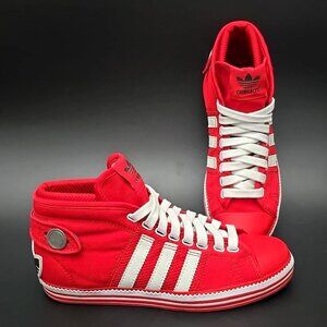 ADIDAS Red High-Top Vanity Vulc Mid Rare Women's Size 6